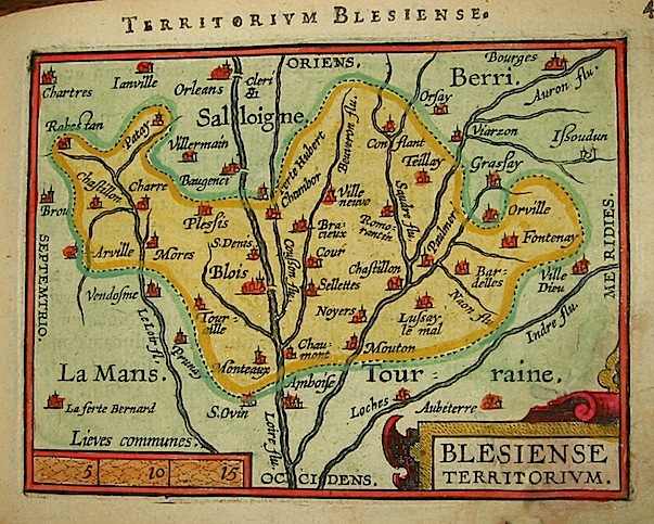 Ortelius Abraham (1528-1598) Blesiense territorium 1601 Anversa, apud Ioannem Bapt. Vrientum